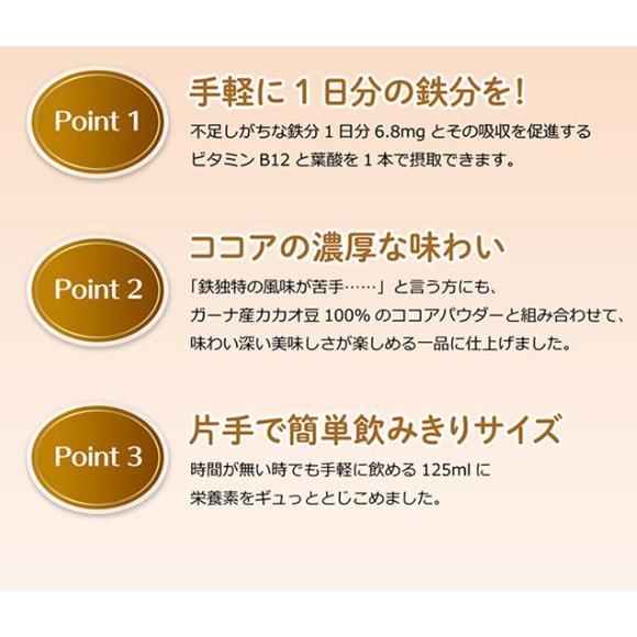 栄養機能食品 1日分の鉄分 ココア 125ml 24本入 送料無料 守山乳業 Moriyamaオンラインショップ 通販 Yahoo ショッピング