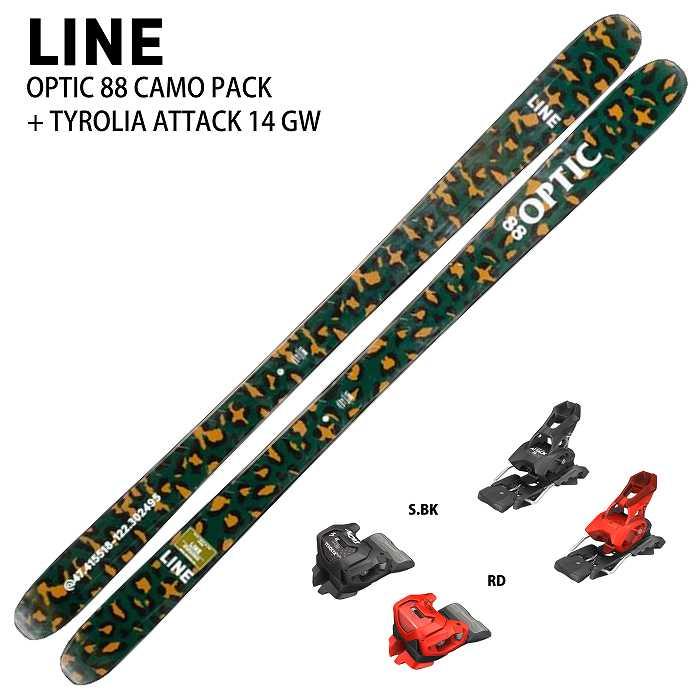 旧モデル[スキー2点セット]ライン スキー板 2025 LINE OPTIC 88 CAMO