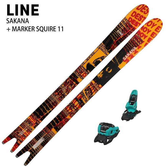 特典付][スキー2点セット]ライン スキー板 2027 LINE SAKANA + MARKER