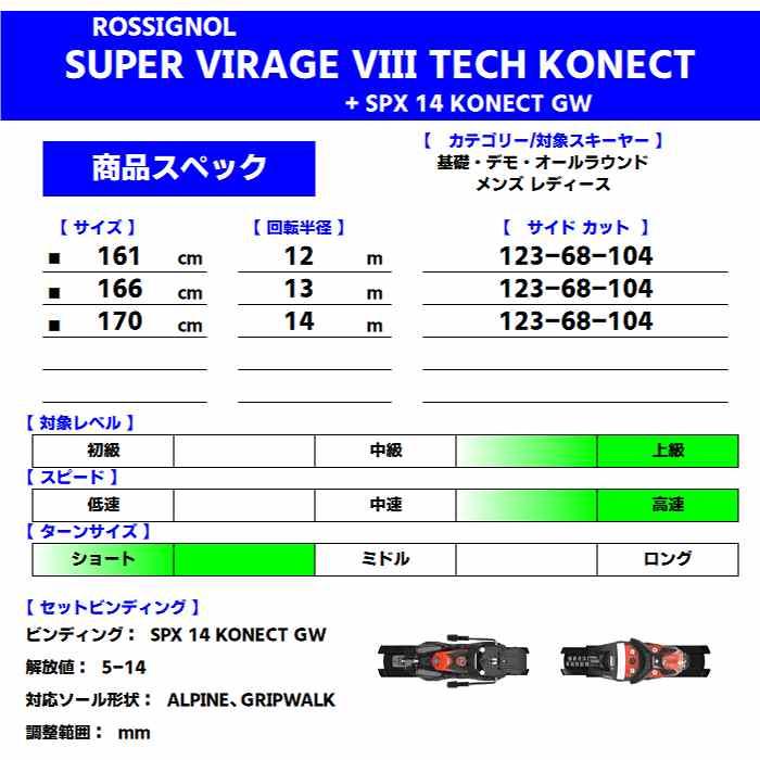 ROSSIGNOL ロシニョール スキー板 2025 SUPER VIRAGE VIII TECH ROSSIGNOL ロシニョール スキー板 2025 SUPER VIRAGE VIII TECH