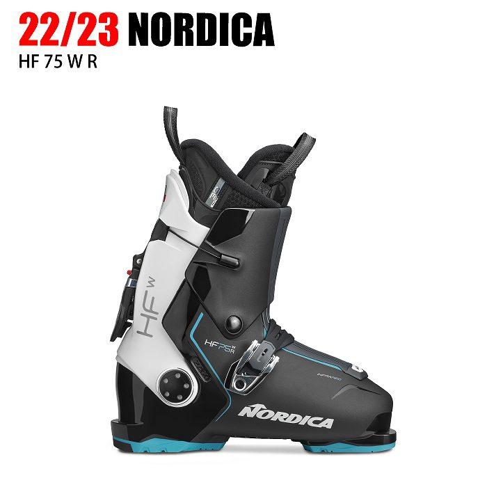 2022 専門店では NORDICA HF 75 W R 18％OFF リアエントリー エイチエフ 21-22 ノルディカ 初中級 スキーブーツ
