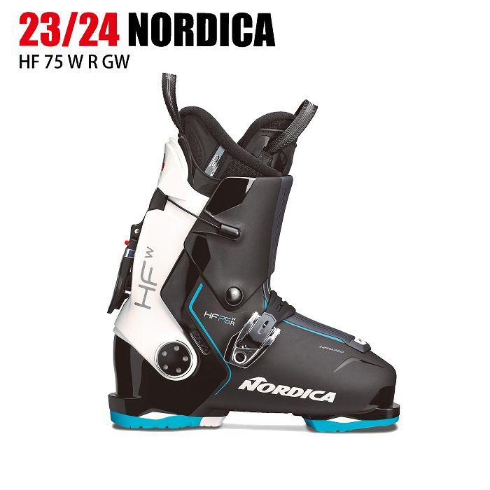 ノルディカ スキーブーツ 2024 NORDICA HF 75 W R GW BK/W/L.BL エイチエフ リアエントリー 23-24 :