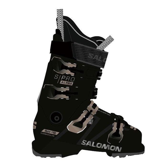 サロモン スキーブーツ 2024 SALOMON S/PRO ALPHA 110 GW BK/TIT エスプロ アルファ 23-24｜moriyamasports｜02