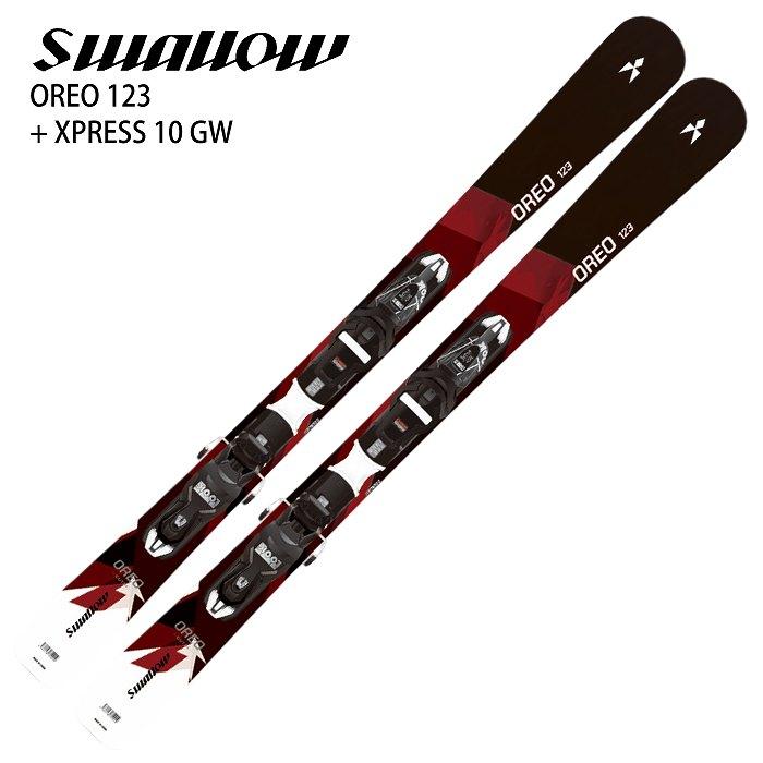 [ケースセット] スワロー スキー板 2026 SWALLOW OREO 123 BK/RD + XPRESS 10 GW + MIDSKI CASE ショート ケース付き 25-26 スワロー スキー板 2026 SWALLOW OREO 123 BK/RD + XPRESS 10 GW