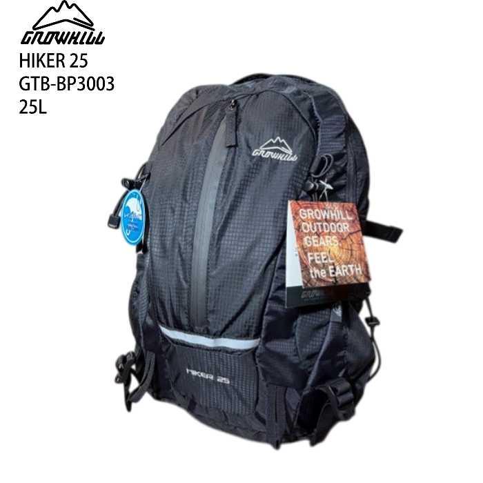 グローヒル バックパック GROWHILL HIKER 25 BLACK GTB-BP3003