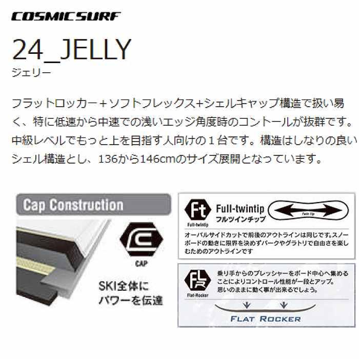 2024 COSMICSURF コスミックサーフ JELLY PURPLE 23-24 2024 COSMICSURF コスミックサーフ JELLY PURPLE 23-24