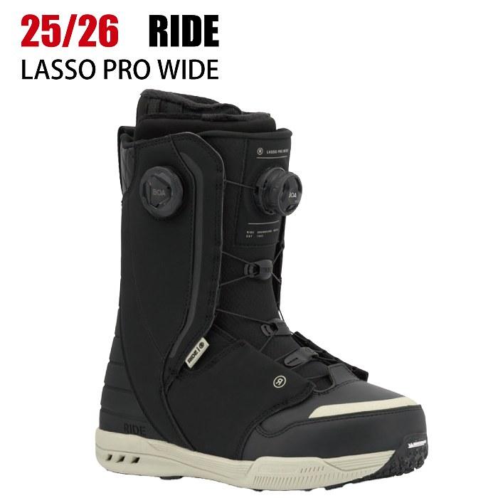 2026 RIDE ライド LASSO PRO WIDE ラッソ プロ BLACK 25-26 ダブルBOA