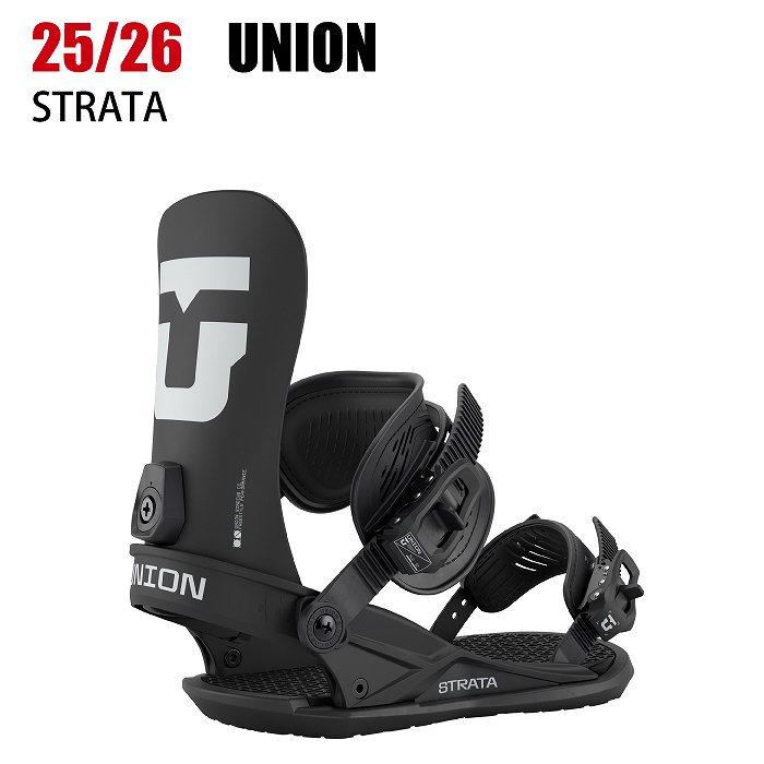 【美品】UNION ユニオンバインディングストラータ　ブラック　Mサイズ 2026 UNION ユニオン STRATA ストラータ BLACK 25-26 スノーボード