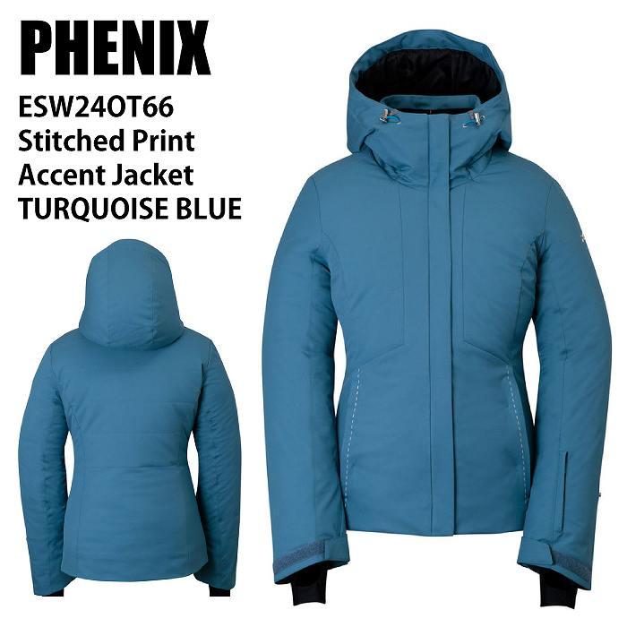 PHENIX フェニックス ESW24OT66 Stitched Print Accent Jacket TURQUOISE BLUE 24-25 ウエア レディース ジャケット スキー PHENIX フェニックス ESW24OT66 Stitched Print Accent Jacket