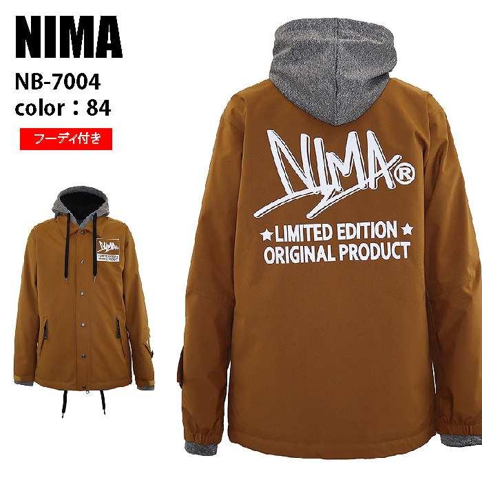 NIMA ニーマ ウェア NB-7004 21-22 店内限界値引き中 セルフラッピング無料 84 限定版 ジャケット キャメル レディース メンズ スノボ スノーボード