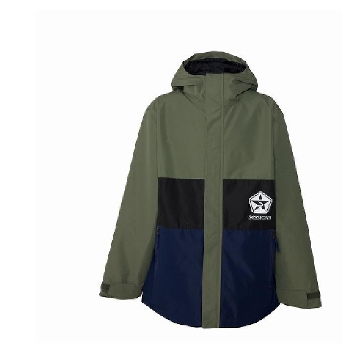 SESSIONS セッションズ ウェア VITAL JACKET 22-23 OLIVE/NAVY SESSIONS セッションズ ウェア VITAL JACKET 22-23 OLIVE/NAVY