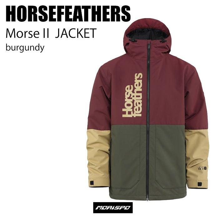 HORSEFEATHERS ホースフェザーズ ウェア MORSE II JACKET 22-23 BURGUNDY メンズ ジャケット スノーボード HORSEFEATHERS ホースフェザーズ ウェア MORSE II JACKET 22-23