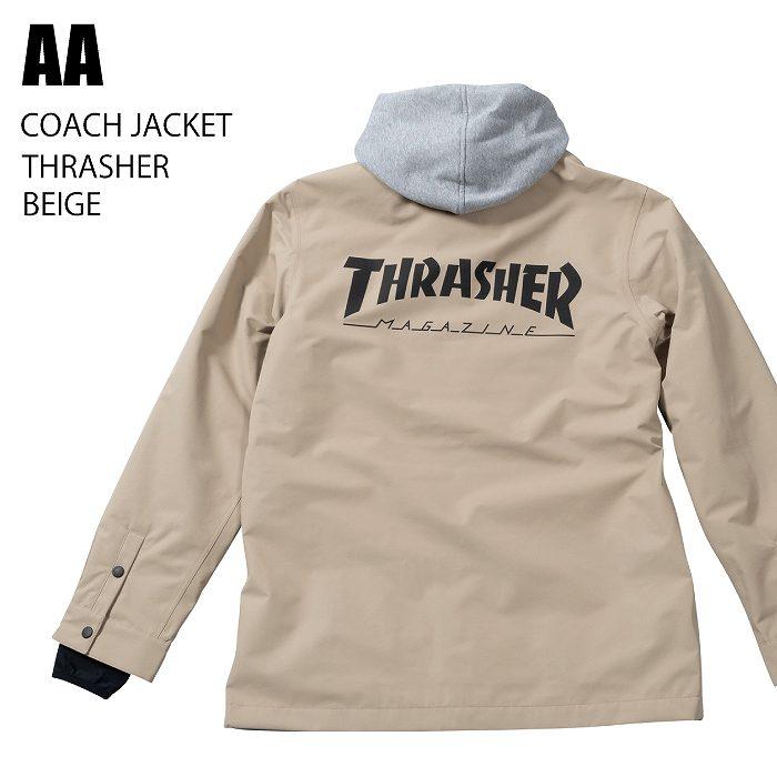 AA ダブルエー ウェア COACH JACKET 23-24 THRASHER BEIGE メンズ 