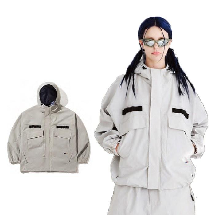 BSRABBIT ビエスラビット REFINED HOODED JACKET BRIGHT GRAY 24 BSRABBIT ビエスラビット REFINED HOODED JACKET BRIGHT GRAY 24