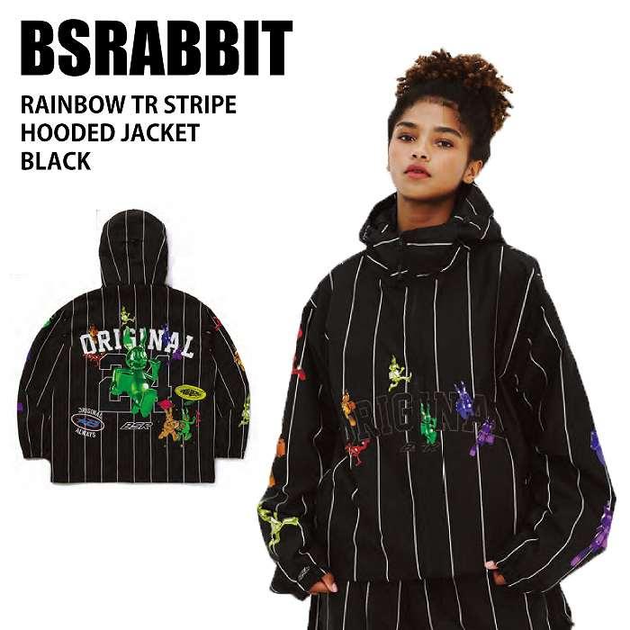 BSRABBIT ビエスラビット RAINBOW TR STRIPE HOODED JACKET BSRABBIT ビエスラビット RAINBOW TR STRIPE HOODED JACKET