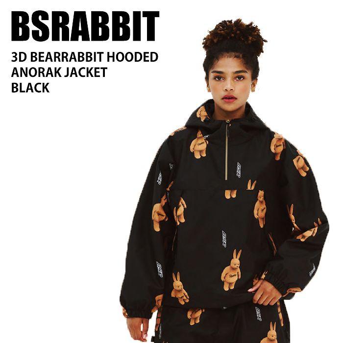 BSRABBIT ビエスラビット 3D BEARRABBIT HOODED ANORAK JACKET BSRABBIT ビエスラビット 3D BEARRABBIT HOODED ANORAK JACKET