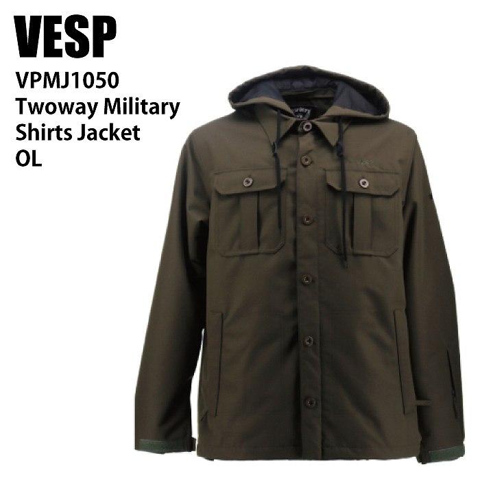 VESP べスプ VPMJ1050 Twoway Military Shirts Jacket OL 24-25 ウエア