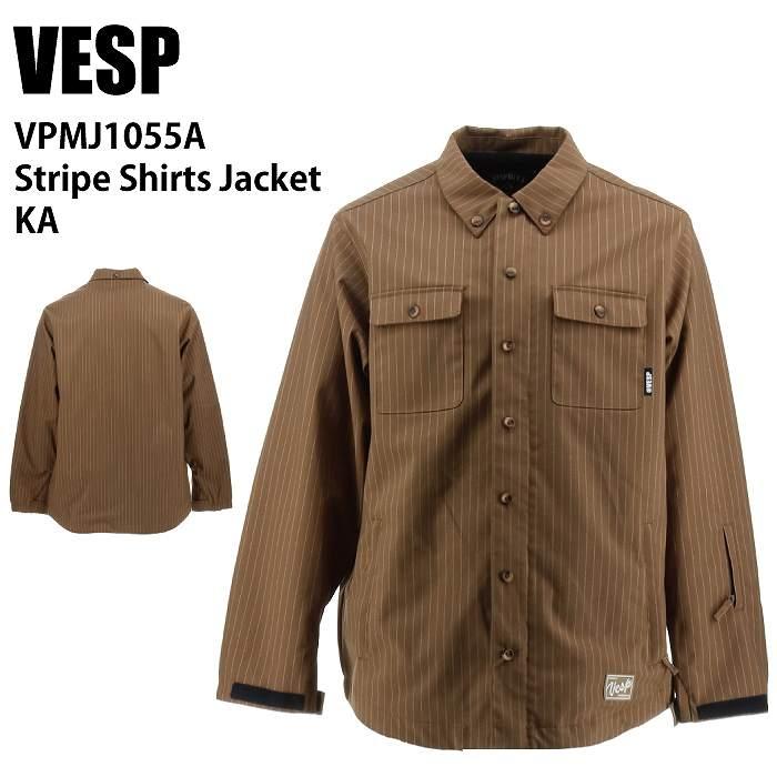 VESP べスプ VPMJ1055A Stripe Shirts Jacket KA 24-25 ウエア メンズ ユニセックス ジャケット スノーボード VESP べスプ VPMJ1055A Stripe Shirts Jacket KA 24-25 ウエア メンズ