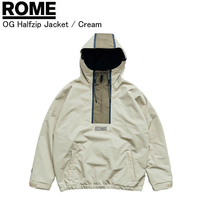 ROME ローム OG Halfzip Jacket ハーフジップジャケット CREAM ジャケット ボードウェア ロームウェア ROMEウェア 25-26モデル ROME ローム OG Halfzip Jacket ハーフジップジャケット CREAM