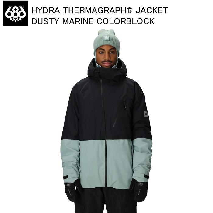 686 シックスエイトシックス M5WN149 HYDRA THERMAGRAPH JACKET DUSTY MARINE COLORBLOCK ウェア ジャケット ロクハチロク 25-26 686 シックスエイトシックス M5WN149 HYDRA THERMAGRAPH JACKET DUSTY