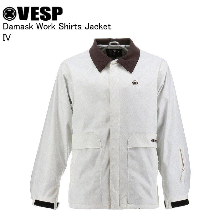 VESP ベスプ VPMJ1067P Damask Work Shirts Jacket IV スノーボード ウェア ジャケット VESPウェア 25-26モデル メンズ レディース VESP ベスプ VPMJ1067P Damask Work Shirts Jacket IV スノーボード