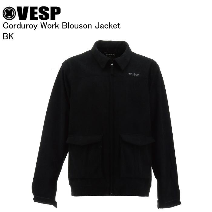 VESP ベスプ VPMJ1070C Corduroy Work Blouson Jacket BK スノーボード