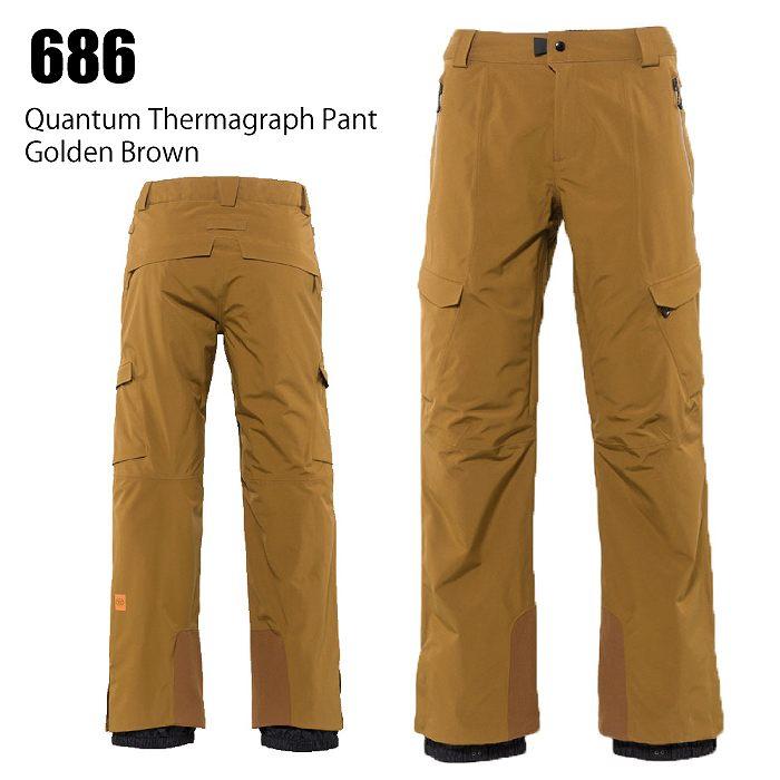 686 シックスエイトシックス ウェア Quantum Thermagraph Pant 21-22 Golden Brown メンズ パンツ スノーボード ロクハチ - 686 シックスエイトシックス ウェア Quantum Thermagraph Pant 21-22 Golden Brown メンズ パンツ スノーボード ロクハチ -