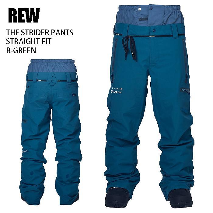 REW アールイーダブリュ ウェア STRIDER PANTS STRAIGHT FIT 22-23 B-GREEN GORE-TEX パンツ