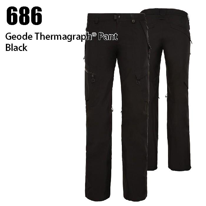 686 シックスエイトシックス ウェア Geode Thermagraph Pant 22-23 BLACK レディース パンツ スノーボード ロクハチ