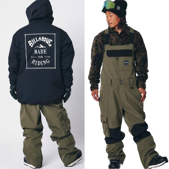 美品 BILLABONG ビブパンツ Mサイズ BILLABONG ビラボン ウェア BC01M-703 LIGHT SHELL BIB 22-23