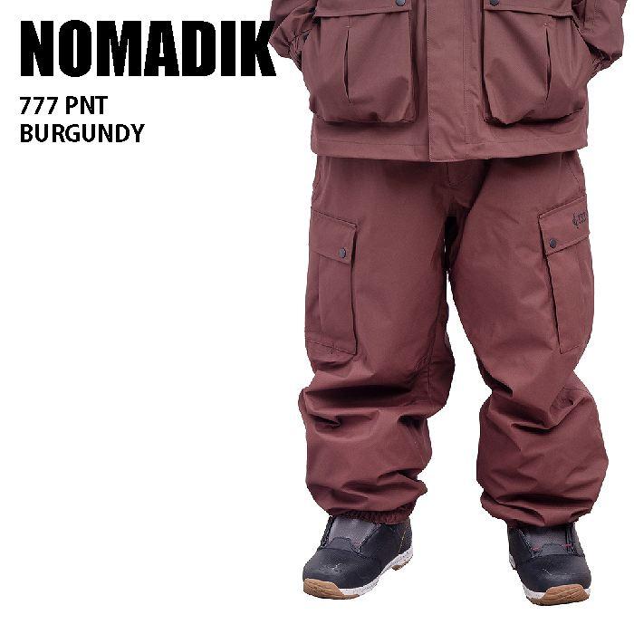 NOMADIK ノマディック ウェア 777 PNT 23-24 BURGUNDY メンズ NOMADIK ノマディック ウェア 777 PNT 23-24 BURGUNDY メンズ