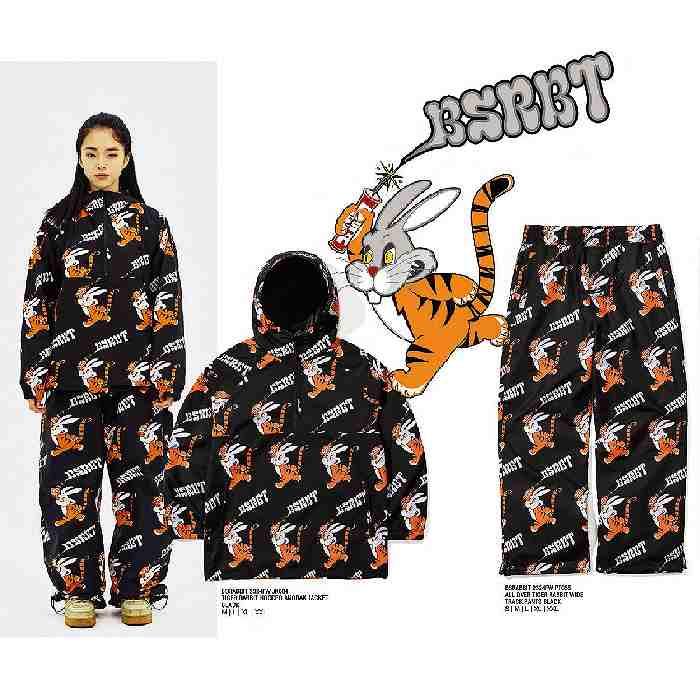 BSRABBIT ビエスラビット ウェア ALL OVER TIGER RABBIT WIDE BSRABBIT ビエスラビット ウェア ALL OVER TIGER RABBIT WIDE