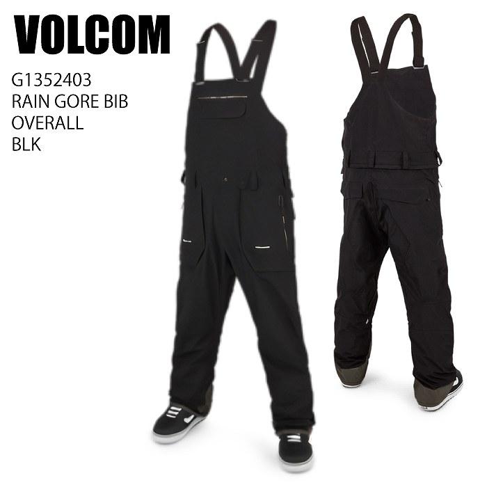 VOLCOM ボルコム G1352403 RAIN GORE BIB OVERALL BLK 23-24 ボードウェア メンズ パンツ ビブ ゴアテックス スノーボード VOLCOM ボルコム G1352403 RAIN GORE BIB OVERALL BLK 23-24
