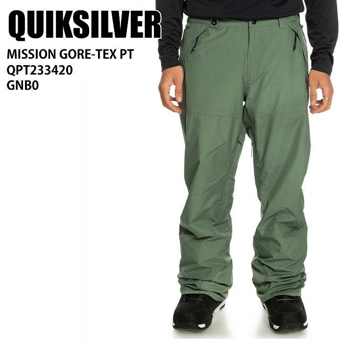 QUIKSILVER クイックシルバー QPT233420 MISSION GORE-TEX PT GNB0 23-24 ボードウェア メンズ パンツ スノーボード ゴア QUIKSILVER クイックシルバー QPT233420 MISSION GORE-TEX PT GNB0 23