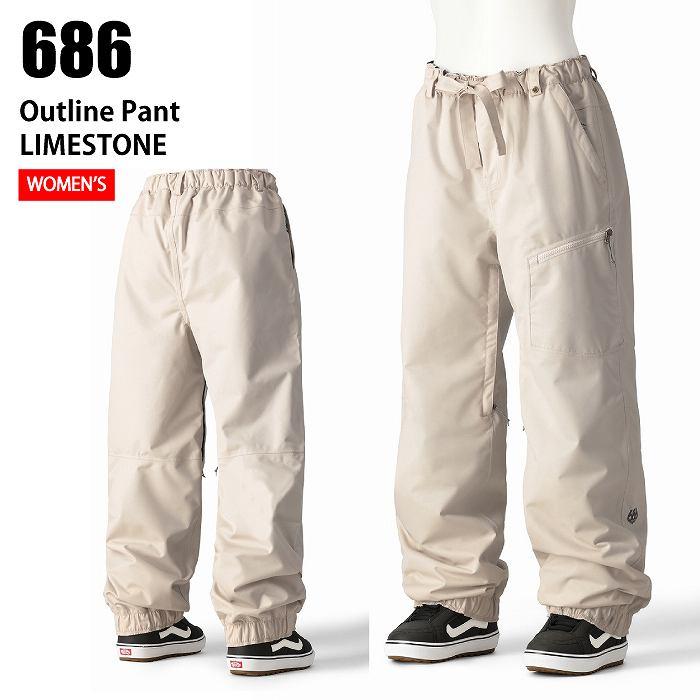 686 シックスエイトシックス M3WN410 OUTLINE PANT LIMESTONE 24-25 ウエア レディース パンツ ロクハチ 686 シックスエイトシックス M3WN410 OUTLINE PANT LIMESTONE 24-25
