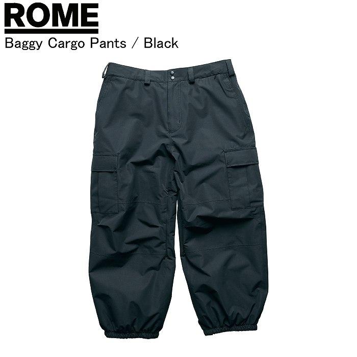 ROME ローム Baggy Cargo Pants バギーカーゴパンツ BLACK パンツ