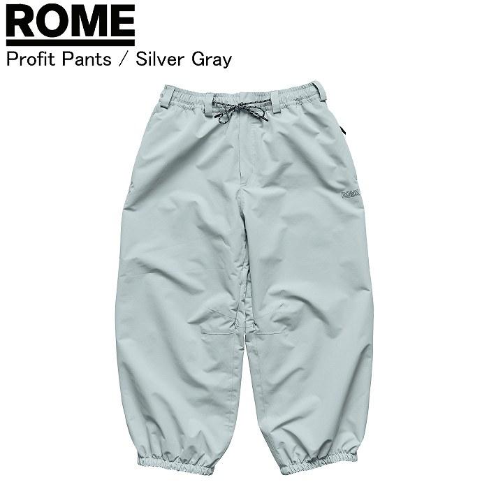 ROME ローム Profit Pants プロフィットパンツ SILVER GRAY パンツ スノーボードウェア ロームウェア ROMEウェア 25-26モデル ROME ローム Profit Pants プロフィットパンツ SILVER GRAY パンツ