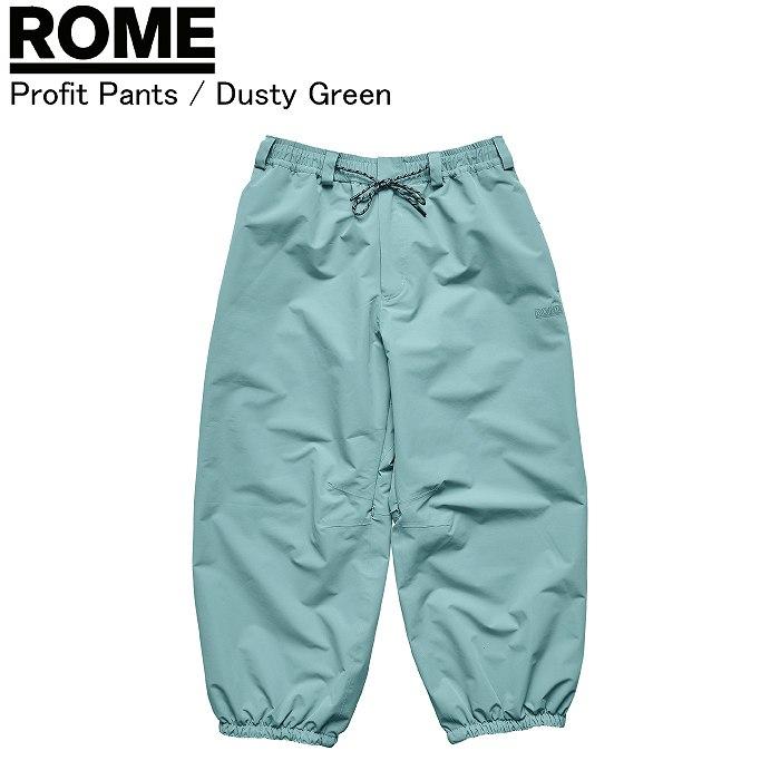 ROME ローム Profit Pants プロフィットパンツ DUSTY GREEN パンツ スノーボードウェア ロームウェア ROMEウェア 25-26モデル ROME ローム Profit Pants プロフィットパンツ DUSTY GREEN パンツ