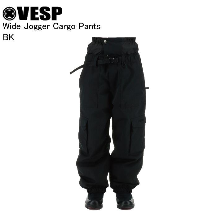 VESP ベスプ VPMP1059 Wide Jogger Cargo Pants BK スノーボード ウェア パンツ VESPウェア 25-26モデル メンズ レディース VESP ベスプ VPMP1059 Wide Jogger Cargo Pants BK スノーボード