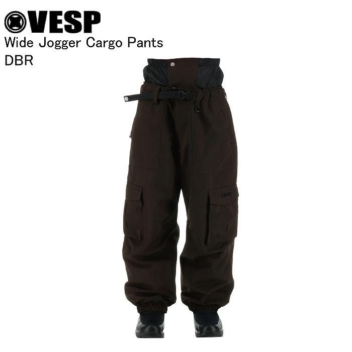 VESP ベスプ VPMP1059 Wide Jogger Cargo Pants DBR スノーボード ウェア パンツ VESPウェア 25-26モデル メンズ レディース VESP ベスプ VPMP1059 Wide Jogger Cargo Pants DBR スノーボード