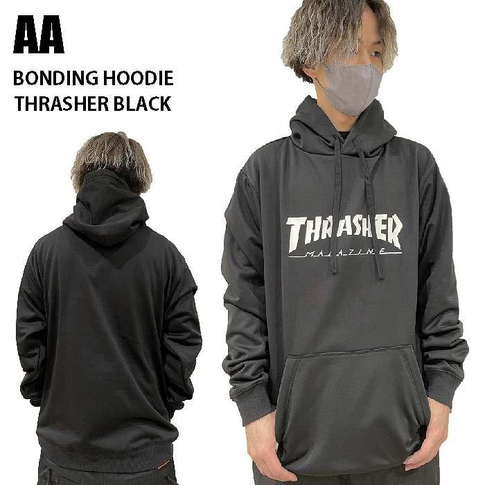 AA ダブルエー ウェア BONDING HOODIE 22-23 THRASHER BLACK メンズ 
