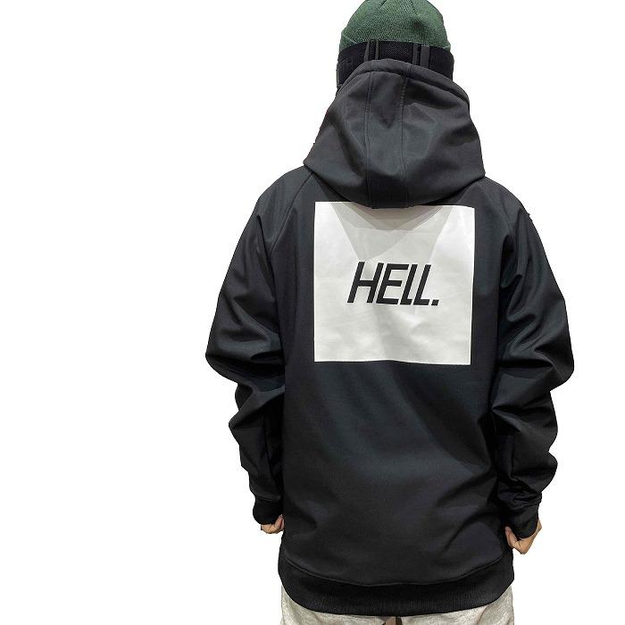 HELLOID ヘルロイド ウェア 22SMH-07 BONDED HOODIE 22-23 BLACK HELLOID ヘルロイド ウェア 22SMH-07 BONDED HOODIE 22-23 BLACK