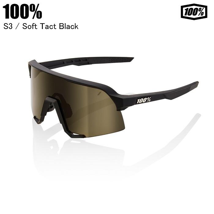 100% ワンハンドレッド S3 エススリー Soft Tact Black Soft Gold 