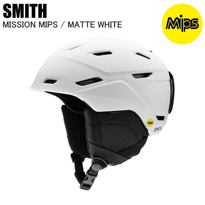 SMITH スミス 1027336 MISSION MIPS ミッションミップス MATTE WHITE スキー スノーボード ヘルメット スミスヘルメット SMITH スミス 1027336 MISSION MIPS ミッションミップス MATTE WHITE