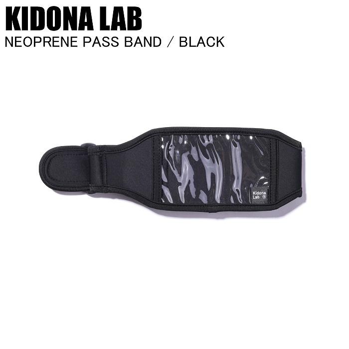 KIDONA LAB キドナラボ NEOPRENE PASS BAND BLACK 24SWK-K15FW パス