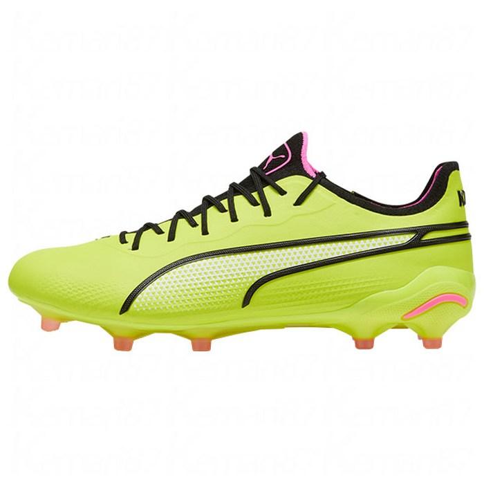 PUMA プーマ プーマ キング アルティメット FG/AG 10756306 06 エレクトリックライム/プーマブラック/ポイズンピンク サッカー スパイク PUMA（プーマ） キング アルティメット FG/AG 10756306 06
