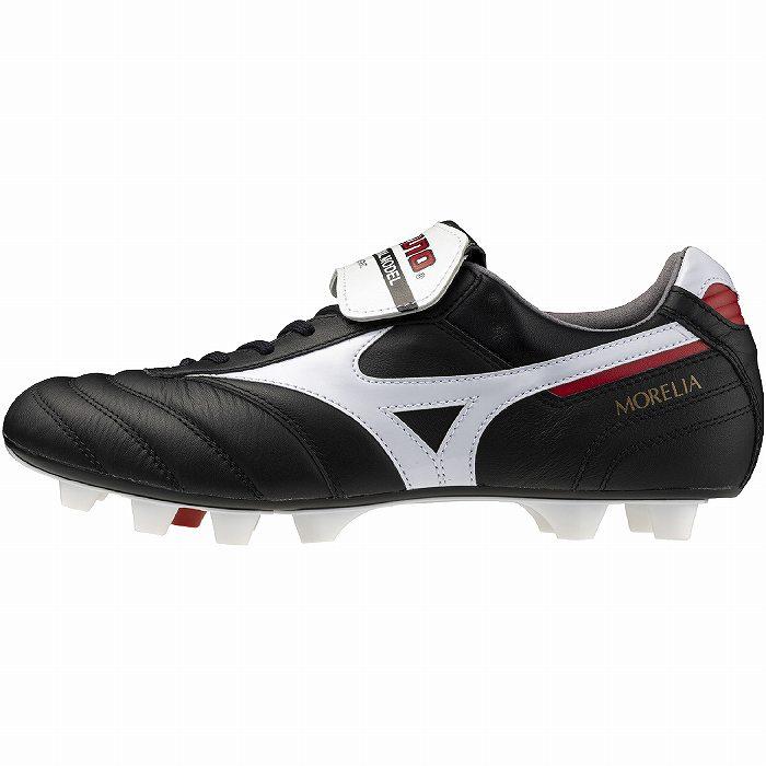 Mizuno Morelia2JAOAN サッカーシューズ ホワイト/ブラック MIZUNO（ミズノ） MORELIA 2 JAPAN(ブラック×ホワイト) P1GA250001