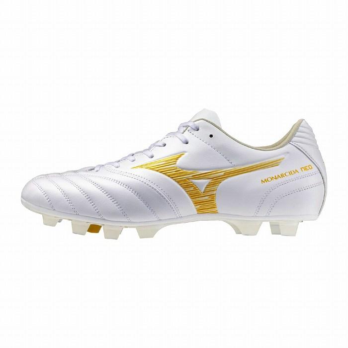 MIZUNO（ミズノ） モナルシーダ ネオ3 WIDE PRO(ホワイト×ゴールド