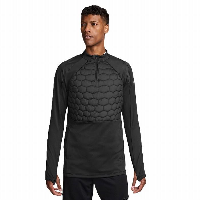 極美品 NIKE THERMA-FIT ADV レペル 長袖 ノーカラー 黒 NIKE（ナイキ） THERMA-FIT STRK DRL TOP(ブラック) FZ0567 010