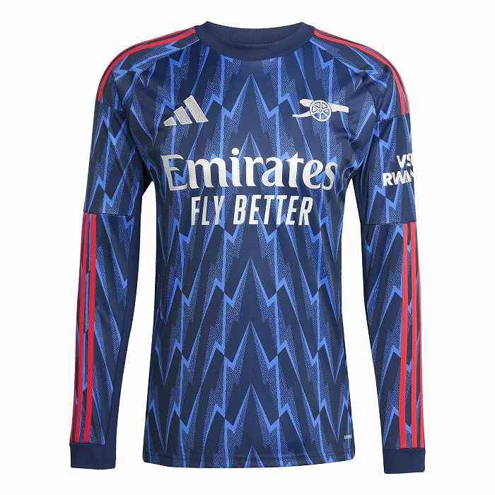 ADIDAS アディダス アーセナル 25-26 アウェイ 長袖 レプリカ ユニフォームシャツ(ネイビー) KSJ45 JI9525 adidas（アディダス） アーセナル 25-26 アウェイ 長袖 レプリカ
